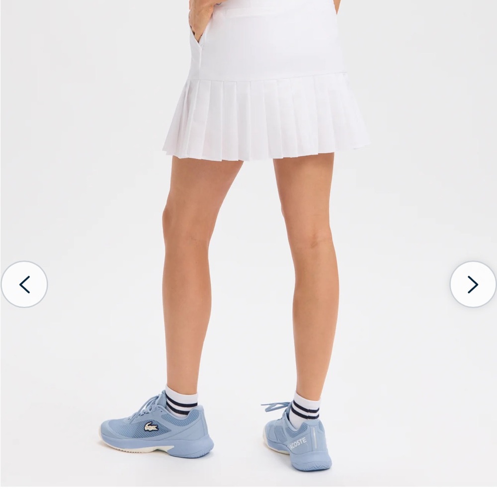 Renwick Sport Chic White Pleated Mini Skirt NWT